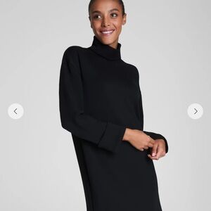 Spanx Black Turtleneck Sweater Dress Medium NWT $138